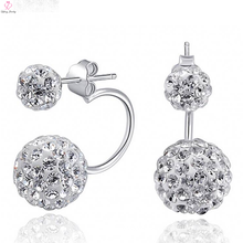 925 Sun Silver Earrings Stud Post With Cz Diamond Jewelry